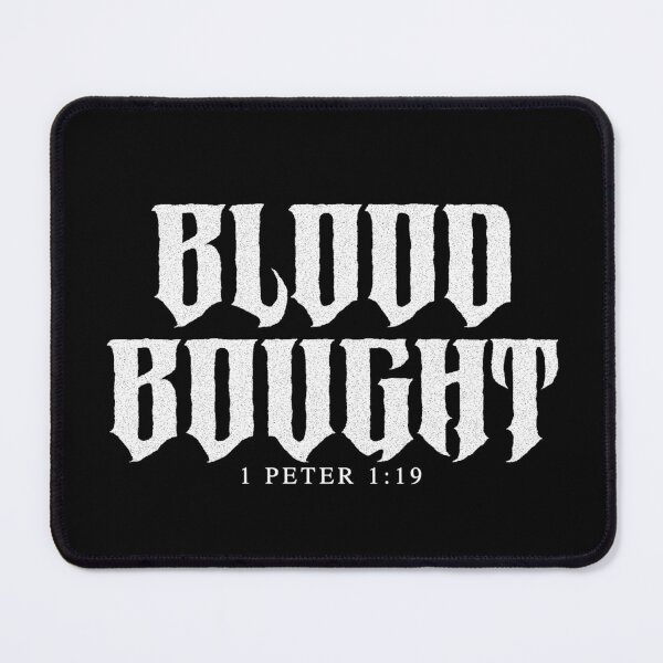 Item preview, Blood Bought Gothic Christian Design designed and sold by PureGritFaith.