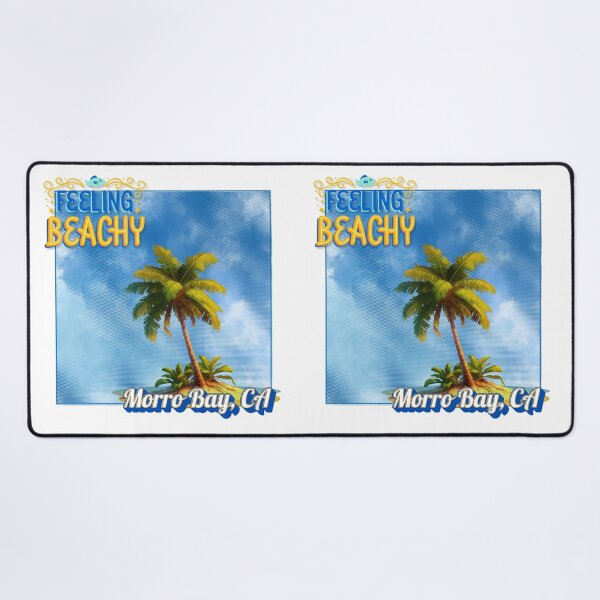 Item preview, Feeling Beachy Morro Bay CA Retro Palm Tree Vacation Souvenir designed and sold by DonnaRaine.