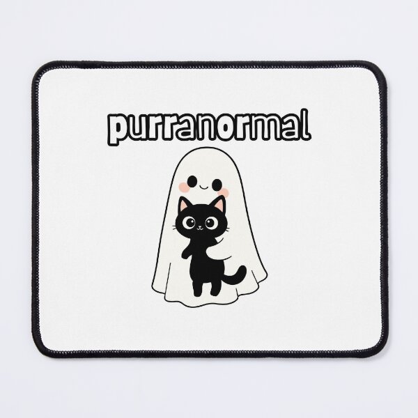 Item preview, Cute Ghost Holding Black Kitty designed and sold by CursedButCute1.