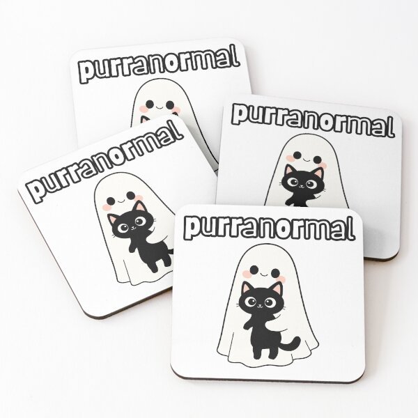 Item preview, Cute Ghost Holding Black Kitty designed and sold by CursedButCute1.