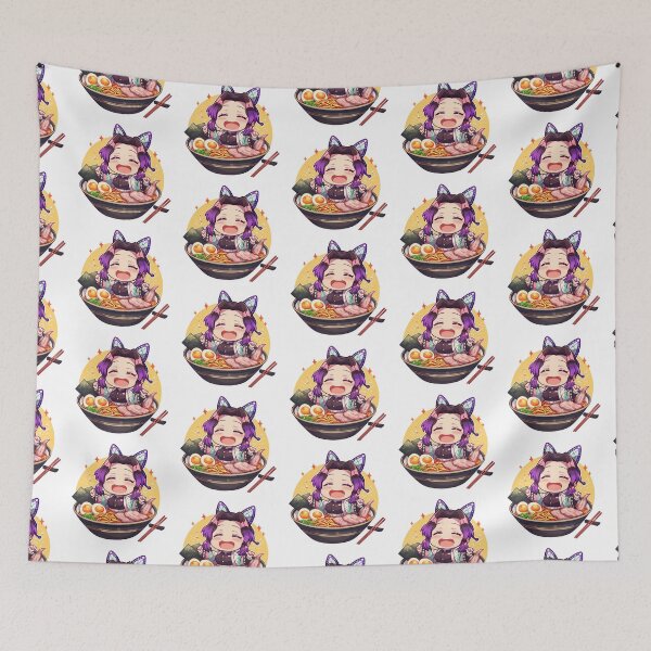 Item preview, Shinobu Kocho Demon Slayer Butterfly Ramen Smile designed and sold by mildaclairmo.