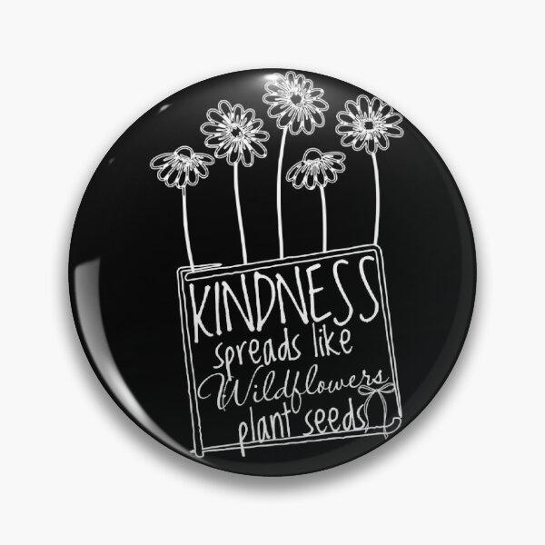 Item preview, Kindness Spreads Like Wildflowers Line Drawn Art Design designed and sold by DivineHaven.