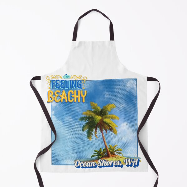 Item preview, Feeling Beachy Ocean Shores WA Retro Palm Tree Vacation Souvenir designed and sold by DonnaRaine.