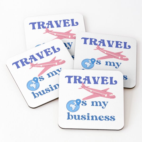 Item preview, Travel Is My Business Pink Airplane Globe designed and sold by No Talk Studio .