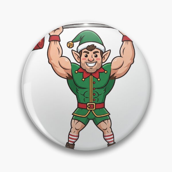 Item preview, Elf Gains Funny Christmas Gym Design for Winter designed and sold by Lift Apparel.