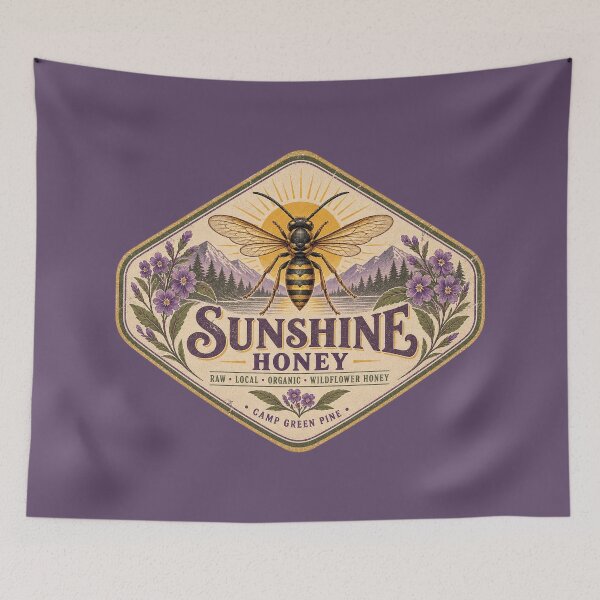 Item preview, Sunshine Honey – Camp Green Pine designed and sold by Pop Pantheon & Trim Team.