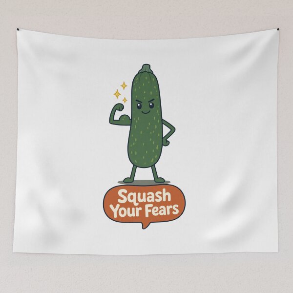 Item preview, Squash Your Fears Zucchini designed and sold by MOSIDRIP™.