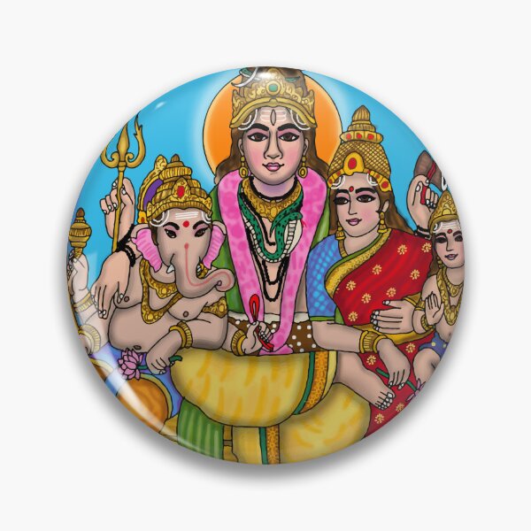 Item preview, Lord Shiva Parvati Artwork | Divine Hindu Couple Digital Illustration designed and sold by Harshit_Digital_Arts.