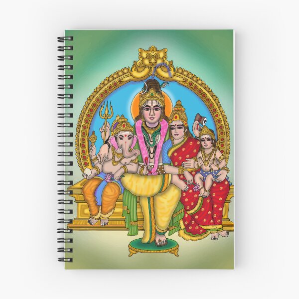 Item preview, Lord Shiva Parvati Artwork | Divine Hindu Couple Digital Illustration designed and sold by Harshit_Digital_Arts.