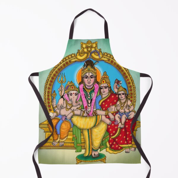 Item preview, Lord Shiva Parvati Artwork | Divine Hindu Couple Digital Illustration designed and sold by Harshit_Digital_Arts.