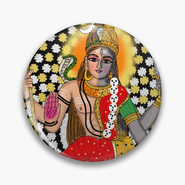 Item preview, Lord Shiva Kali Artwork | Divine Hindu Couple Digital Illustration Description designed and sold by Harshit_Digital_Arts.