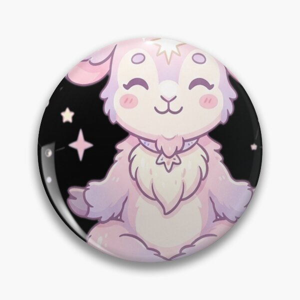 Item preview, Cute cartoon Satan, kawaii Baphomet designed and sold by fejesrussh.