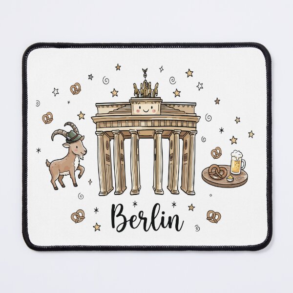 Item preview, Cute Brandenburg Gate Berlin Doodle Art designed and sold by RamyGallery.