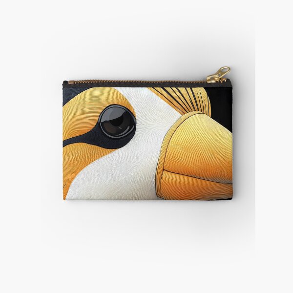 Item preview, Puffin Bird Beak Gold Minimal Graphic Vector Modern Closeup designed and sold by mildaclairmo.