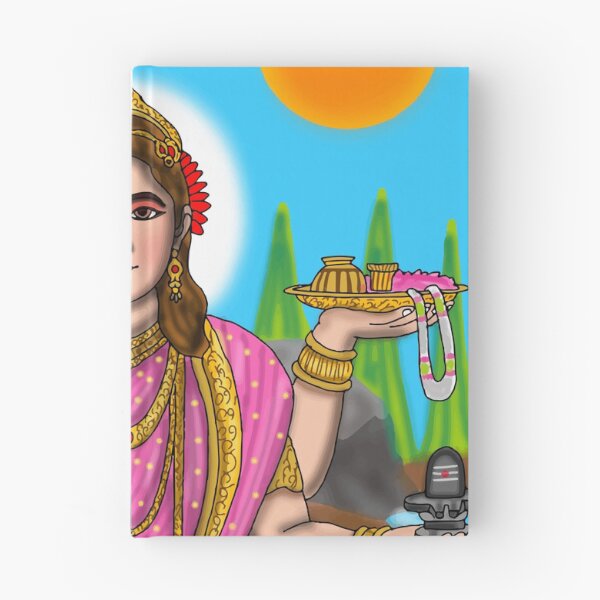 Item preview, Lord Ardhanari Artwork | Divine Hindu Couple Digital Illustration Description designed and sold by Harshit_Digital_Arts.