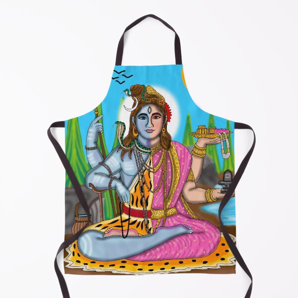Item preview, Lord Ardhanari Artwork | Divine Hindu Couple Digital Illustration Description designed and sold by Harshit_Digital_Arts.