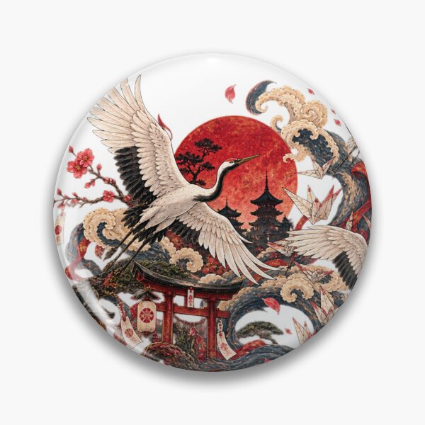 Item preview, The Hundred Cranes on the Parchment | Japanese Ukiyo-e Art designed and sold by Substance_life.