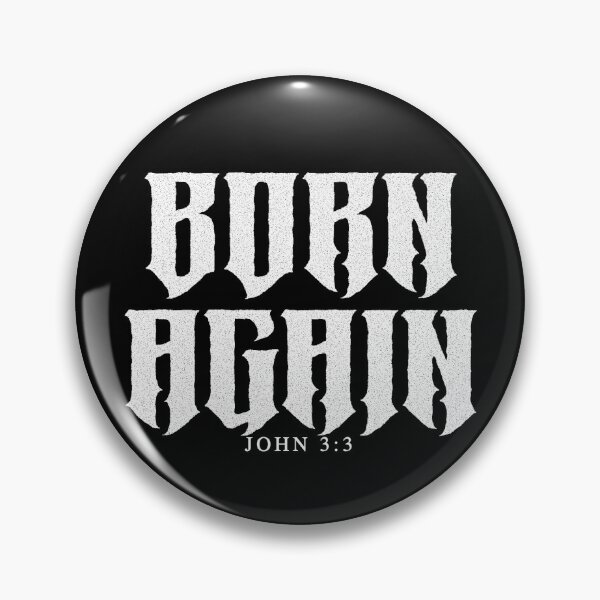 Item preview, Born Again Gothic Christian Blackletter Tee designed and sold by PureGritFaith.