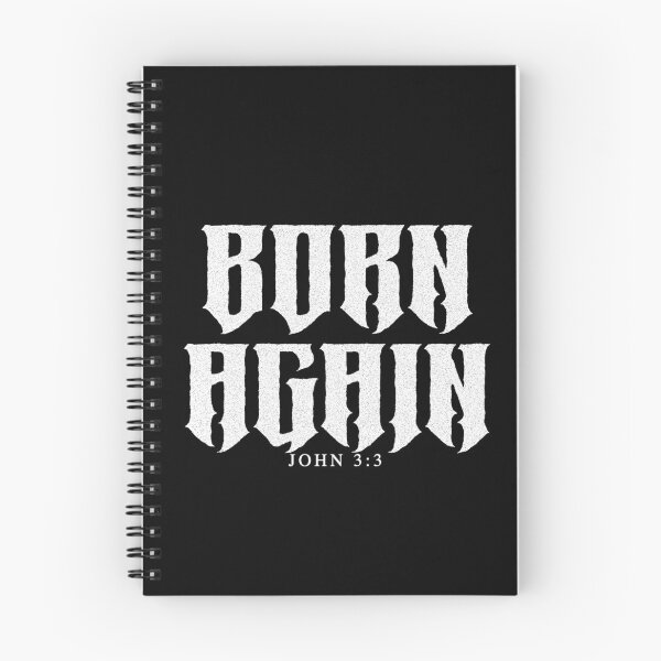 Item preview, Born Again Gothic Christian Blackletter Tee designed and sold by PureGritFaith.