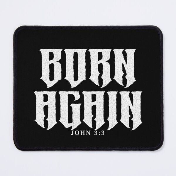 Item preview, Born Again Gothic Christian Blackletter Tee designed and sold by PureGritFaith.