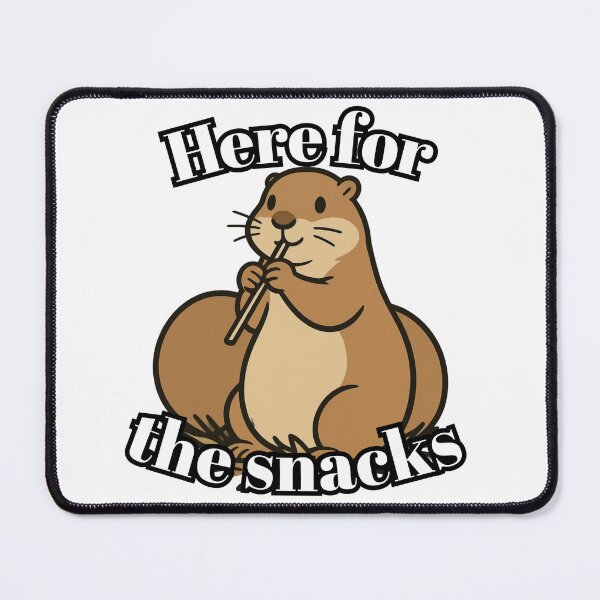 Item preview, Here for the Snacks Prairie dog designed and sold by Flutter & Chirp Artistry.