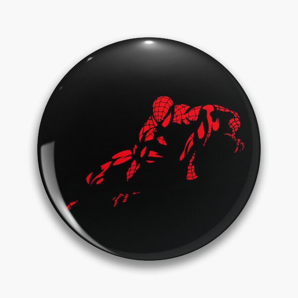 Item preview, Spider-Man Vintage Red and Black Web Slinger Silhouette designed and sold by GoldenField41.