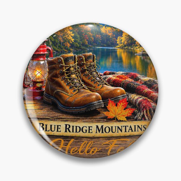 Item preview, BLUE RIDGE MOUNTAINS - Hello Fall - Autumn Mountains Landscape designed and sold by DBM Photo Art 1.