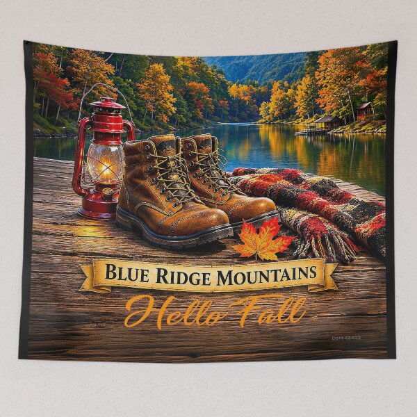 Item preview, BLUE RIDGE MOUNTAINS - Hello Fall - Autumn Mountains Landscape designed and sold by DBM Photo Art 1.