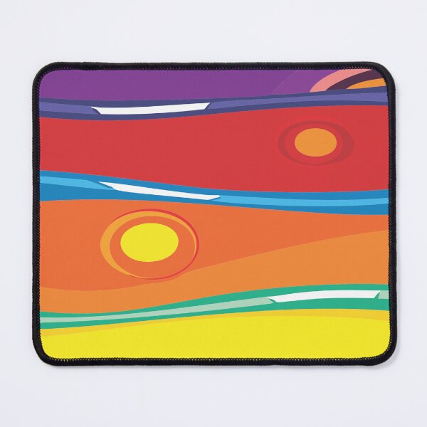 Item preview, Colorful Abstract Sunset Waves designed and sold by Johnnies.
