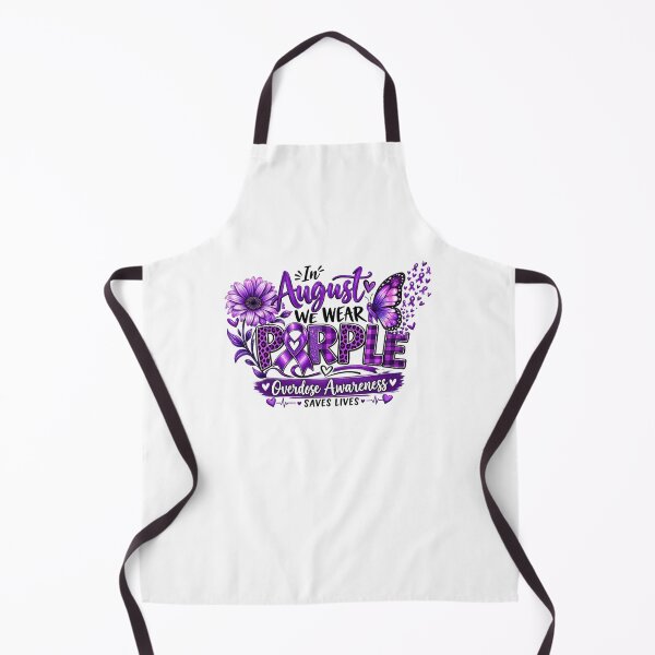 Item preview, In August We Wear Purple Overdose Awareness Lighthouse Butterfly Design designed and sold by DijaMar.