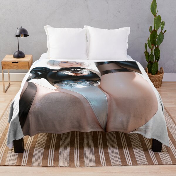 Item preview, 2B (Nier Automata) YoRHa Girl on Bed 2 designed and sold by HisAndHerShirts.