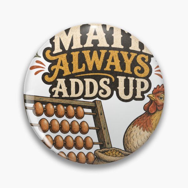 Item preview, Chicken Math Always Adds Up Funny Backyard Chicken Gift designed and sold by BoosterShop.