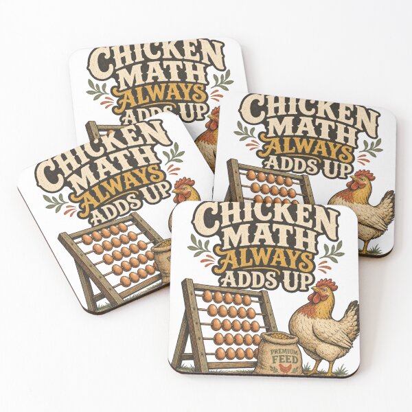 Item preview, Chicken Math Always Adds Up Funny Backyard Chicken Gift designed and sold by BoosterShop.