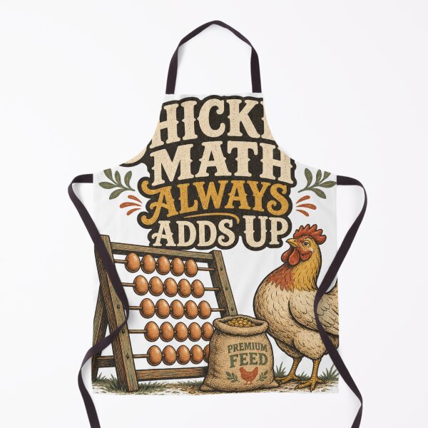 Item preview, Chicken Math Always Adds Up Funny Backyard Chicken Gift designed and sold by BoosterShop.