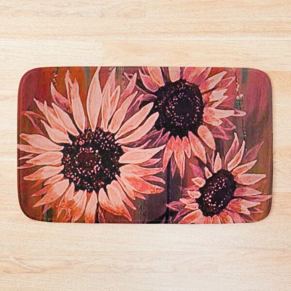 Item preview, Moody Pink Sunflowers Dark Floral Painting designed and sold by ArtistsAtticWI.