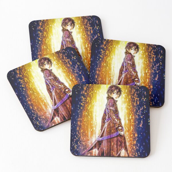 Item preview, Kirito Sword Art Online bold stance glowing anime power dramatic scene designed and sold by Dashsopaner.