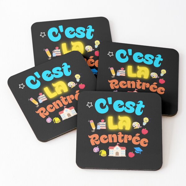Item preview, C'est La Rentrée Cute School Supplies Neon Text French Back To School designed and sold by SinghMerchUniverse.