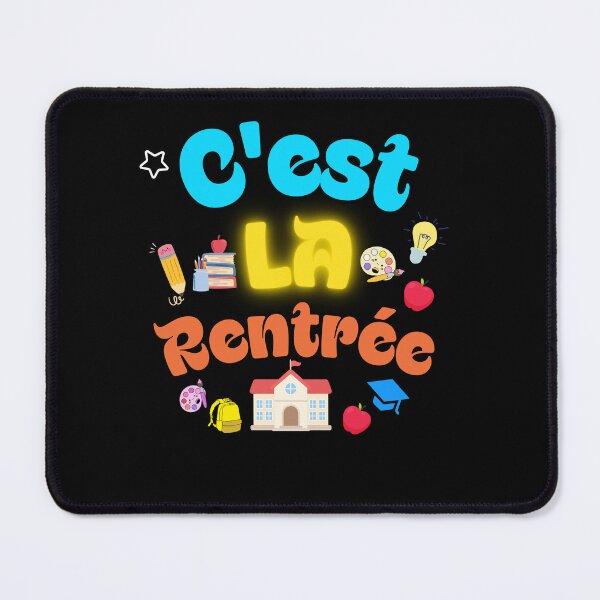 Item preview, C'est La Rentrée Cute School Supplies Neon Text French Back To School designed and sold by SinghMerchUniverse.