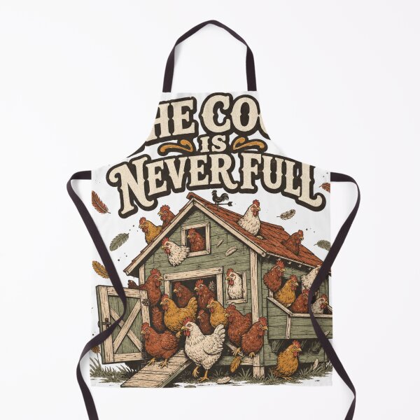 Item preview, The Coop Is Never Full Funny Backyard Chicken Keeper Gift designed and sold by BoosterShop.