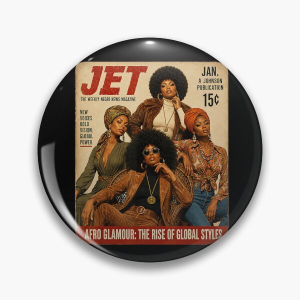 Item preview, JET Magazine Afro Glamour 1970s Black Beauty Cover designed and sold by GoldenField41.