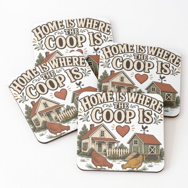 Item preview, Home Is Where The Coop Is Backyard Chicken Keeper Gift designed and sold by BoosterShop.