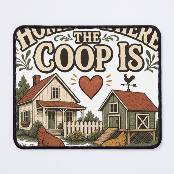 Item preview, Home Is Where The Coop Is Backyard Chicken Keeper Gift designed and sold by BoosterShop.
