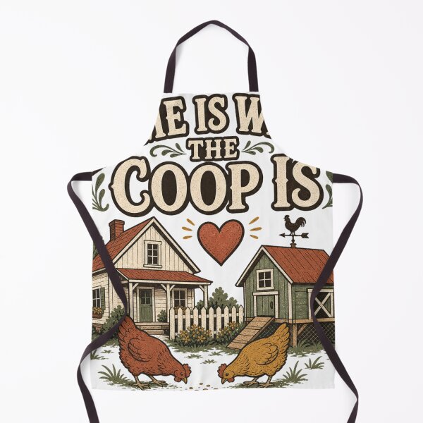 Item preview, Home Is Where The Coop Is Backyard Chicken Keeper Gift designed and sold by BoosterShop.