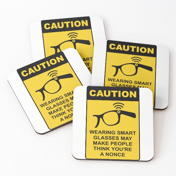 Item preview, Smart Glasses Warning Sign – Funny Smart Glasses Humour designed and sold by messy-nessie.