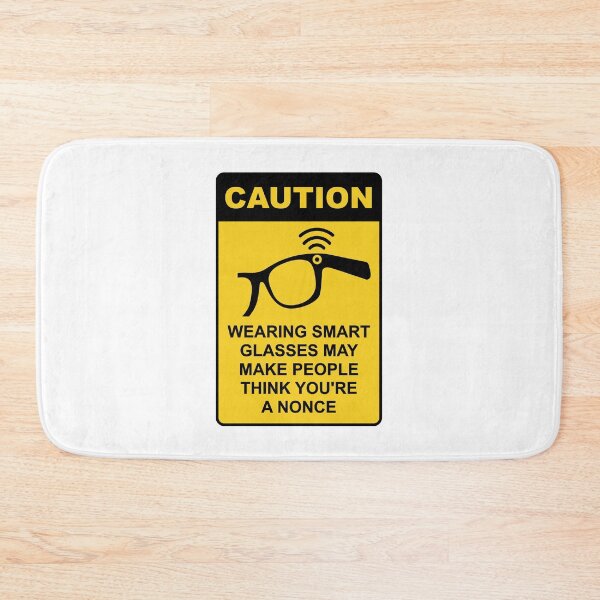 Item preview, Smart Glasses Warning Sign – Funny Smart Glasses Humour designed and sold by messy-nessie.