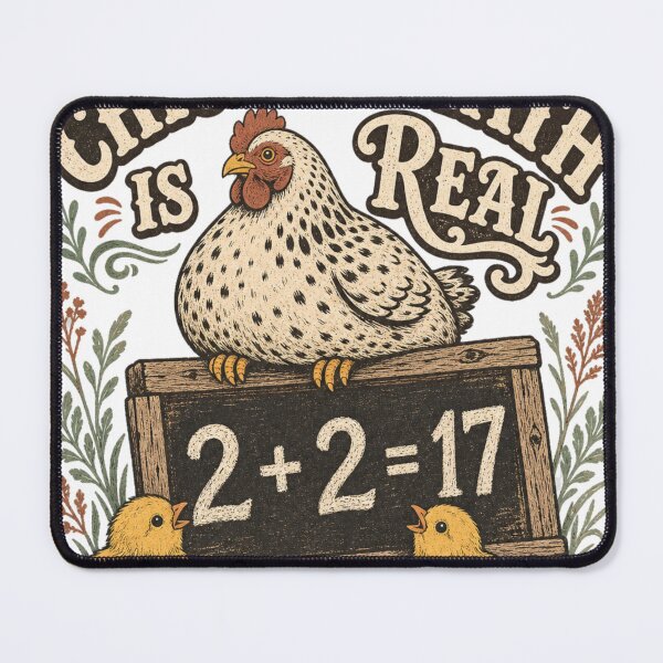 Item preview, Chicken Math Is Real Funny Backyard Chicken Keeper Gift designed and sold by BoosterShop.