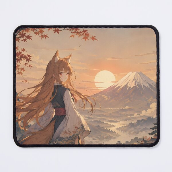 Item preview, Holo Spice and Wolf Mount Fuji Sunset designed and sold by Dashsopaner.