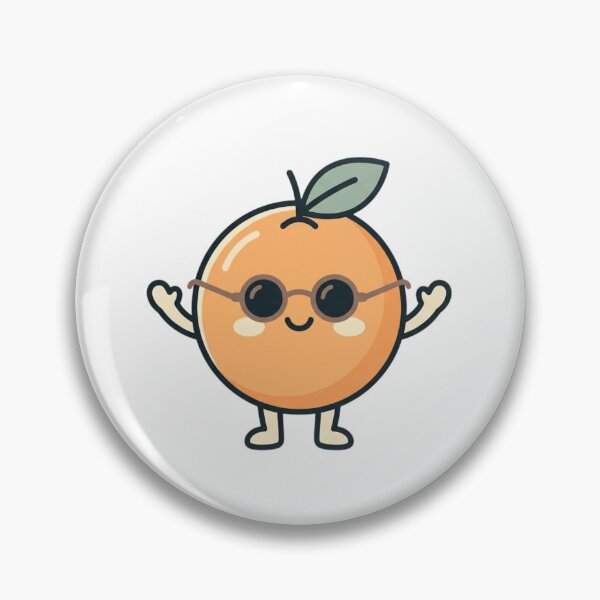 Item preview, Cool Kawaii Orange Wearing Sunglasses designed and sold by ajamzbox.