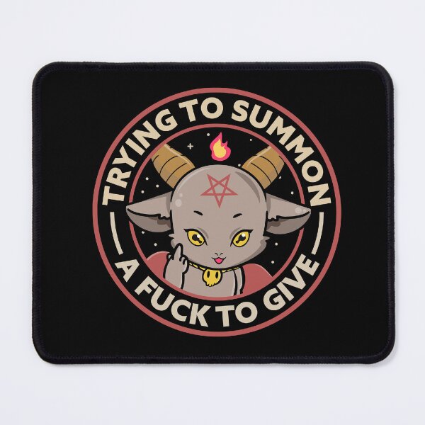 Item preview, Demonic Goat – Trying to summon a fuck to give joke designed and sold by messy-nessie.