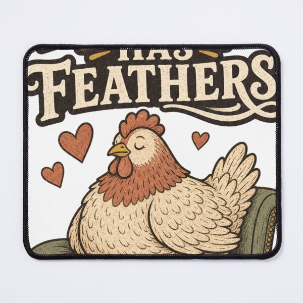 Item preview, My Therapist Has Feathers Funny Chicken Keeper Gift designed and sold by BoosterShop.